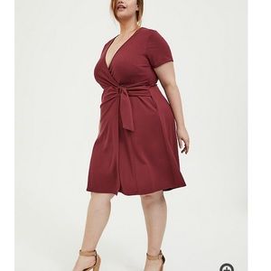 Faux wrap NWT dress with pockets